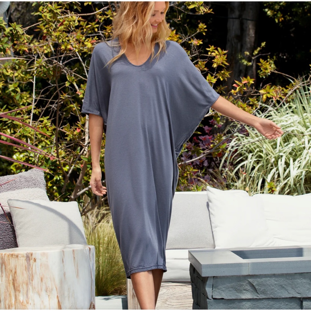 Barefoot Dreams Luxe Milk Jersey Caftan One Size - PLUS fits 16+